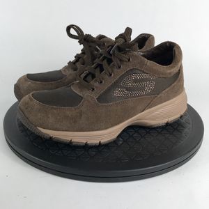 Skechers Brown Chocolate Suede Mesh Athletic Running Shoes 48037 Women’s Size 6